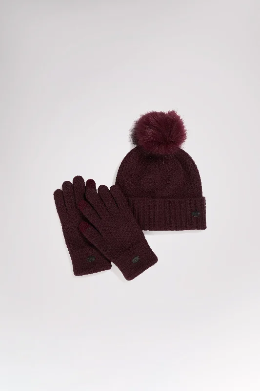 Celia Women's Hat and Glove Set