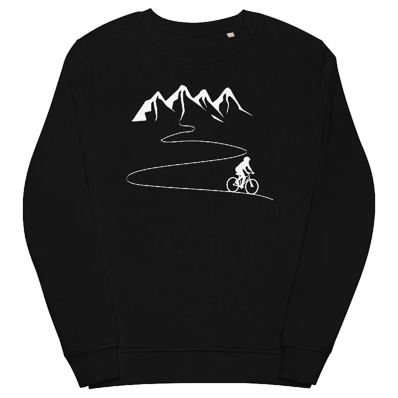 Berge - Kurve Linie - Radfahren - Unisex Premium Organic Sweatshirt