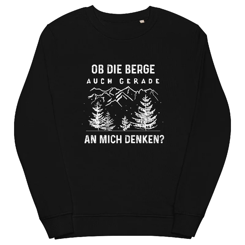 Ob die Berge auch gerade an mich denken - Unisex Premium Organic Sweatshirt