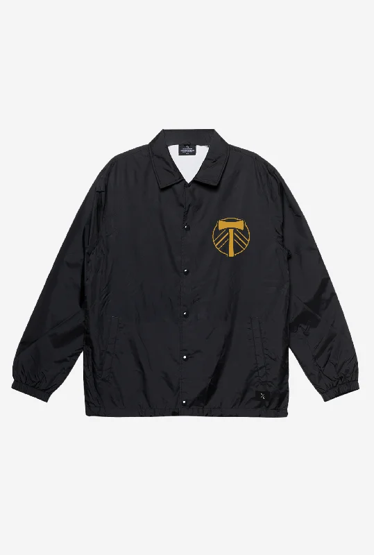 Portland Timbers Coach Jacket - Black