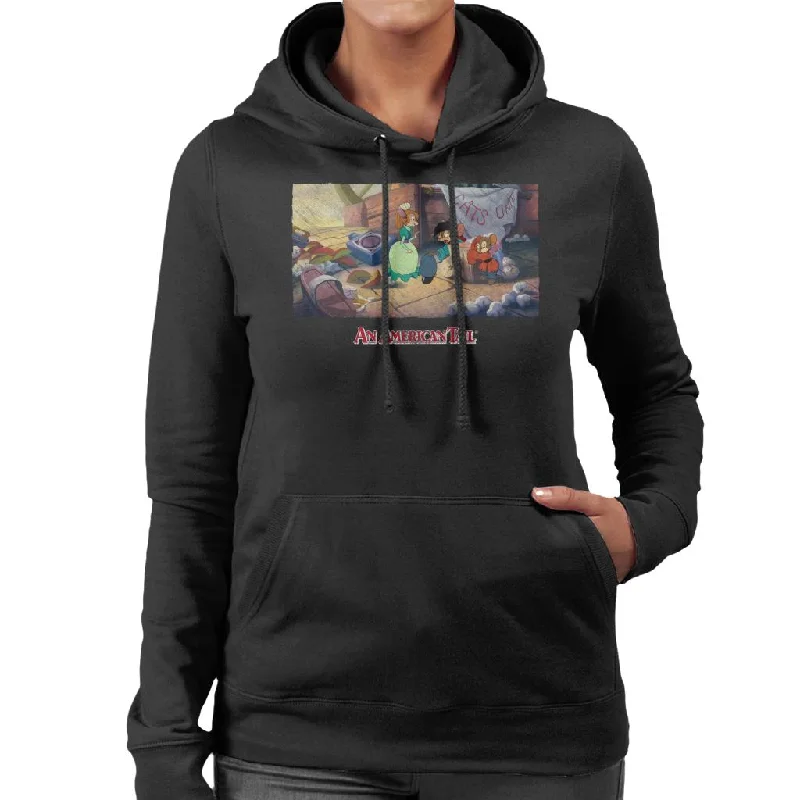 An American Tail Bridget Gives Fievel A Home Women's Hooded Sweatshirt