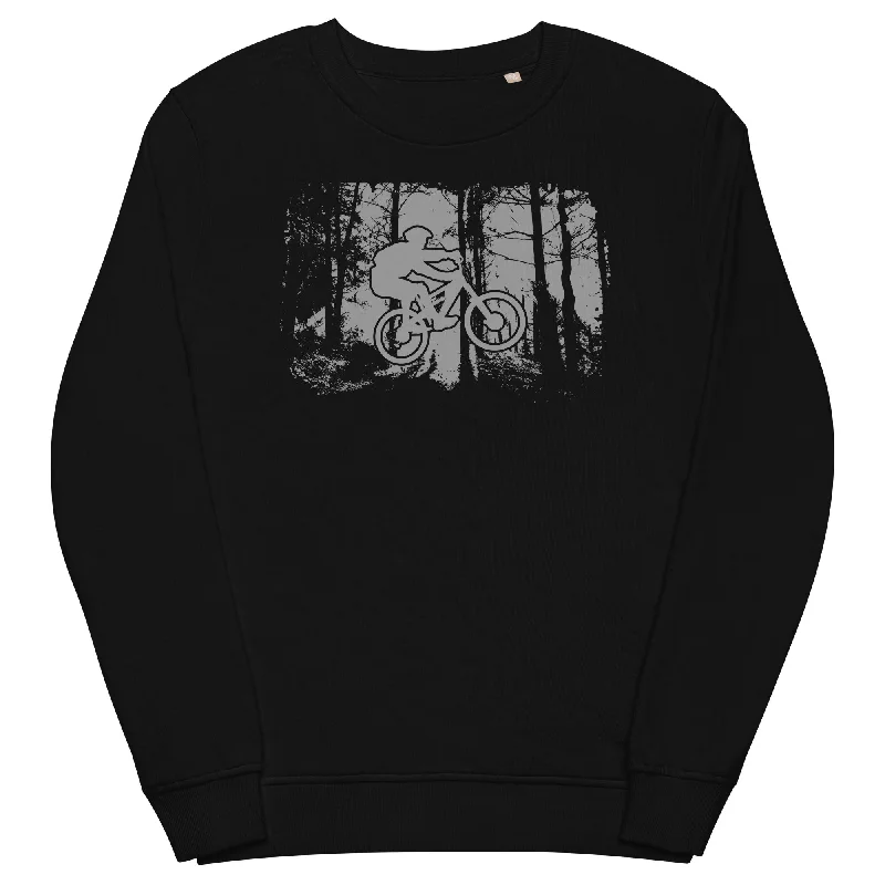 Mountainbiken im Wald - (M) - Unisex Premium Organic Sweatshirt