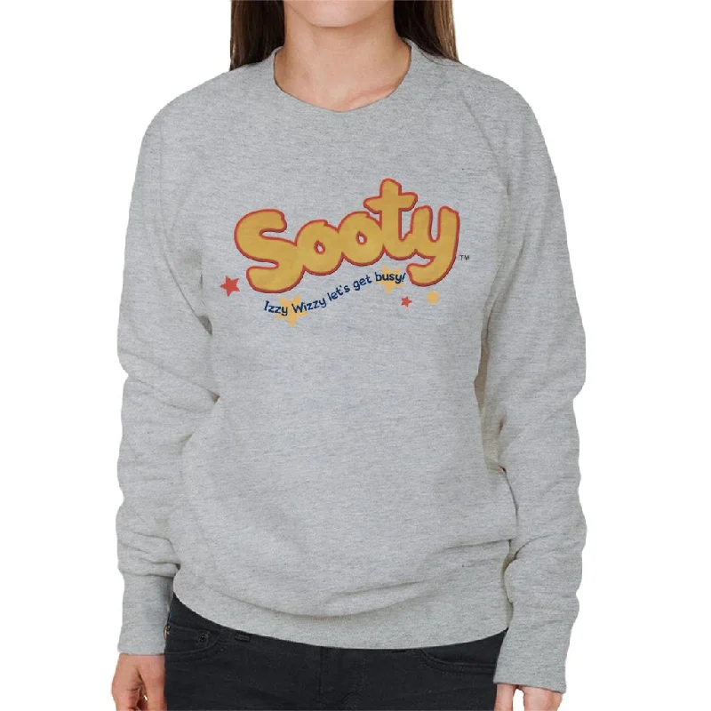 Sooty Text Logo Izzy Wizzy Women's Sweatshirt