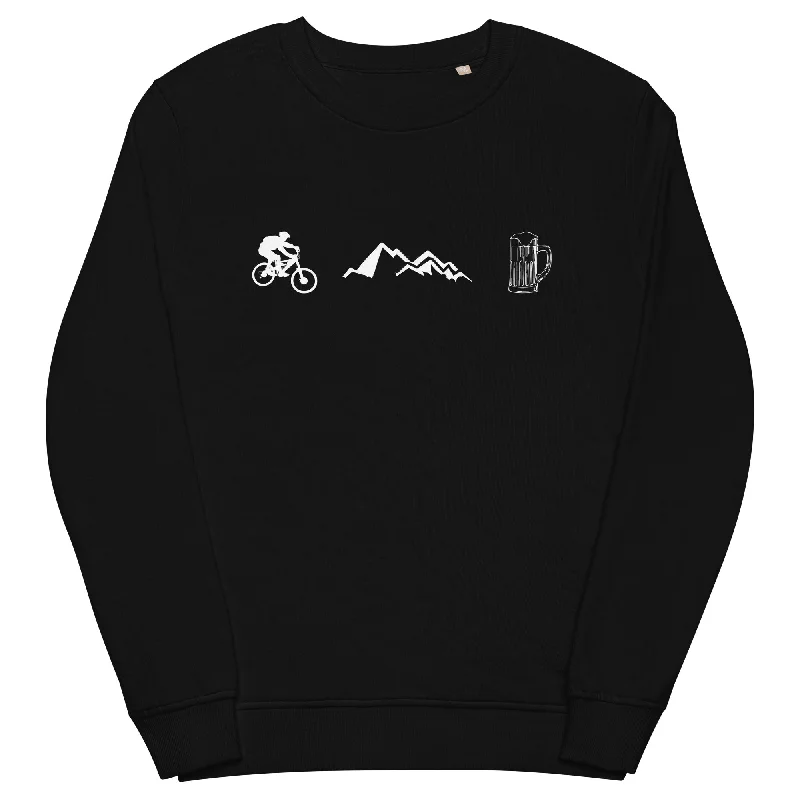 Radfahren, Berge und Bier - Unisex Premium Organic Sweatshirt