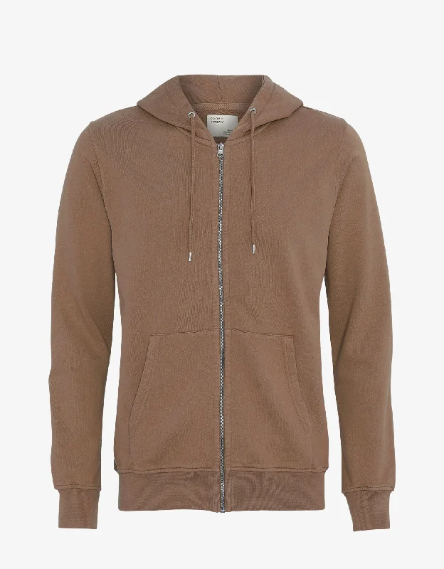 Classic Organic Zip Hood - Sahara Camel