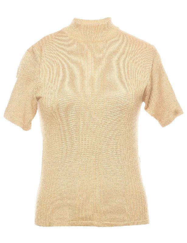 Lurex Thread Pattern Jumper - S