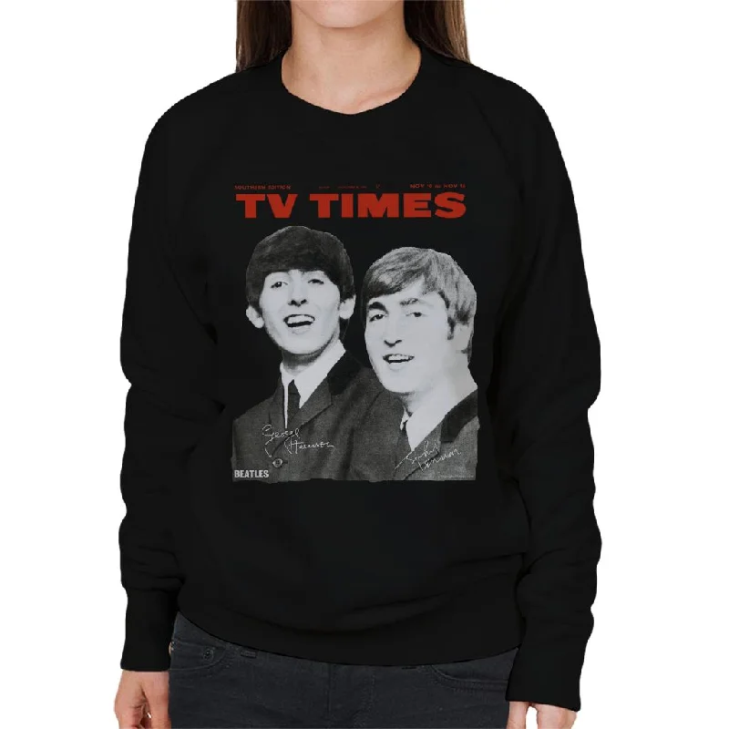 TV Times Beatles 1963 Cover Women's Sweatshirt