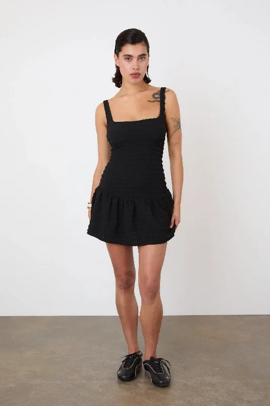 The Cindy Frill Dress, Black