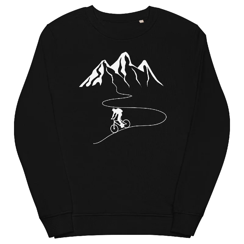 Berge - Kurve Linie - Radfahren - Unisex Premium Organic Sweatshirt