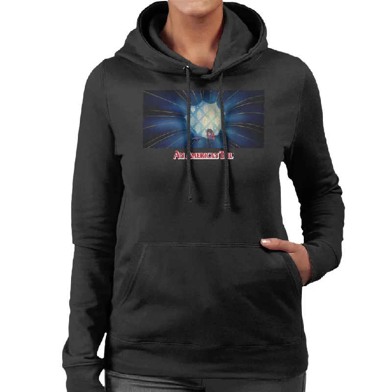 An American Tail Fievel Sobbing Women's Hooded Sweatshirt