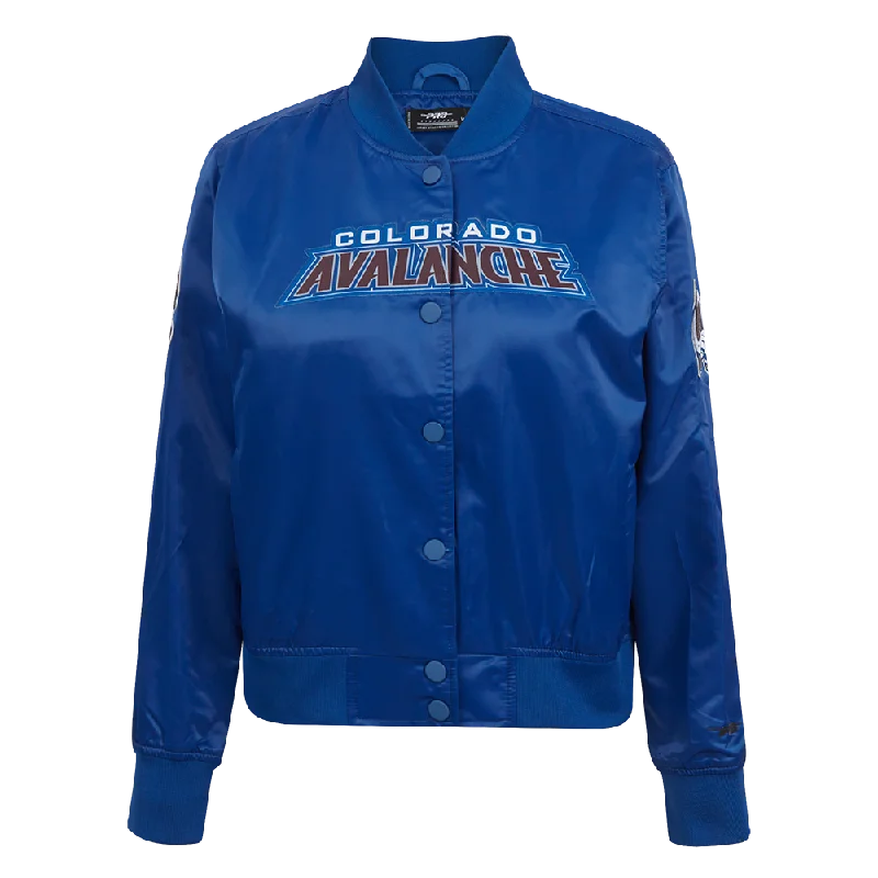 NHL COLORADO AVALANCHE CLASSIC WOMEN'S SATIN JACKET (DODGER BLUE)