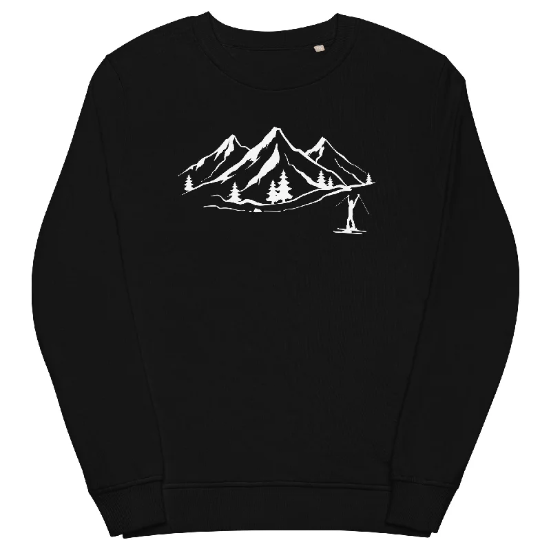 Berge 1 und Skifahren - Unisex Premium Organic Sweatshirt