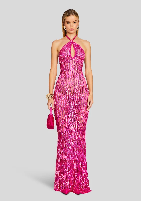 Massie Sequin Crochet Dress