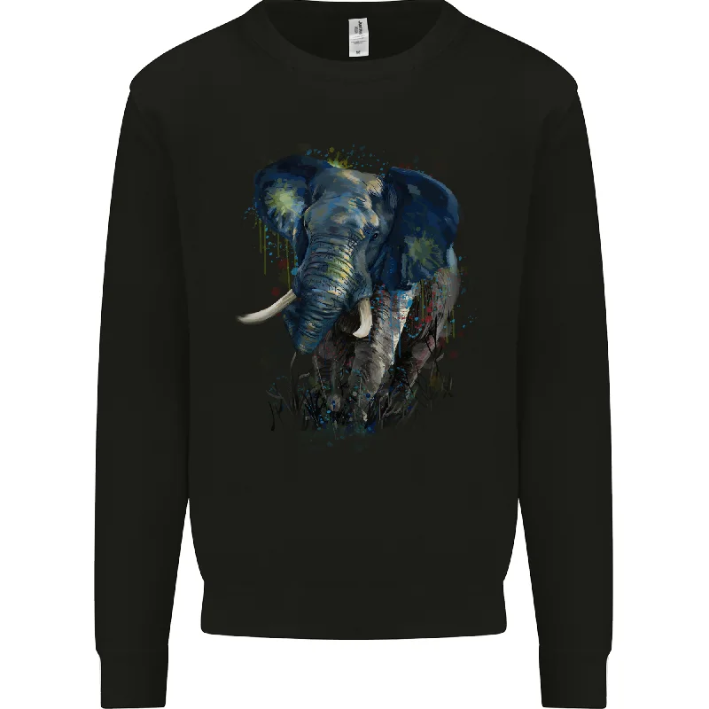 A Big Elephant Watercolour Mens Sweatshirt Jumper