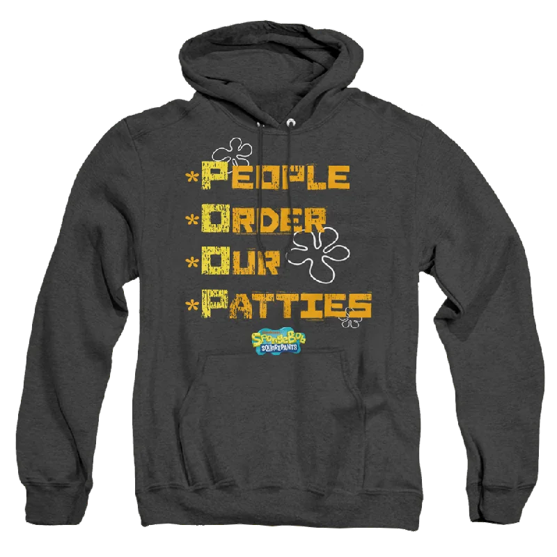 SpongeBob SquarePants People Order Our Patties - Heather Pullover Hoodie