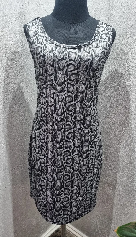 Snakeskin Bodycon Dress (Small)