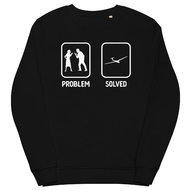 Problem Solved - Segelflugzeug - Unisex Premium Organic Sweatshirt