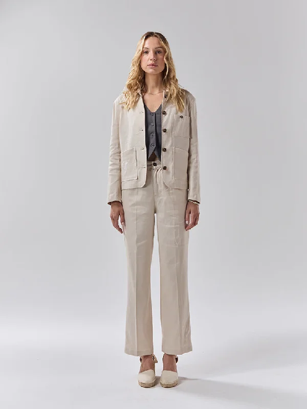 Batch 05 - Womens Cream Linen Suit