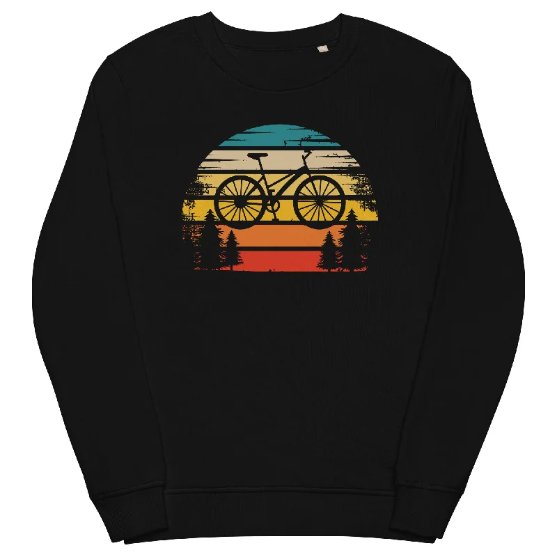 Retro Sonne und Fahrrad - Unisex Premium Organic Sweatshirt