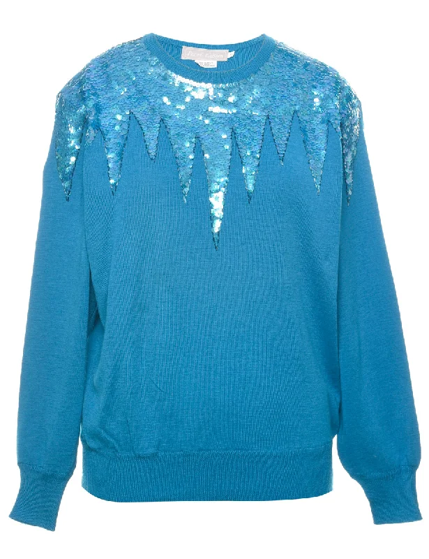 Sequined Jumper - L