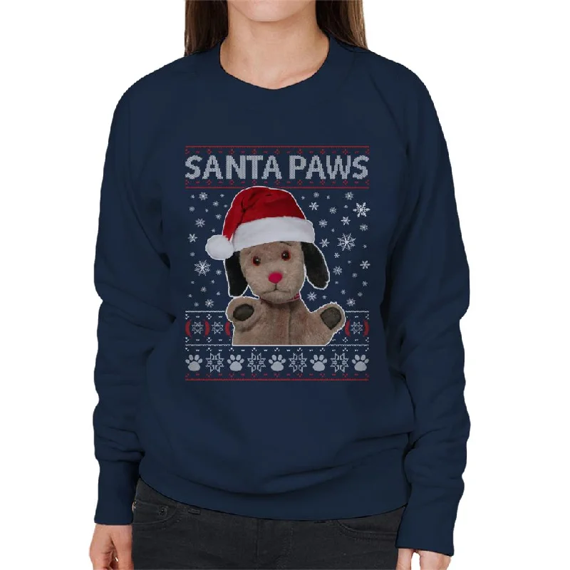 Sooty Christmas Sweep Santa Paws Women's Sweatshirt