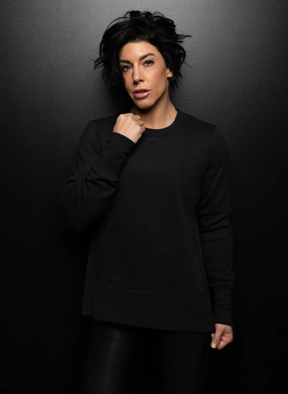 WOMEN'S FOREVER CREWNECK - BLACK