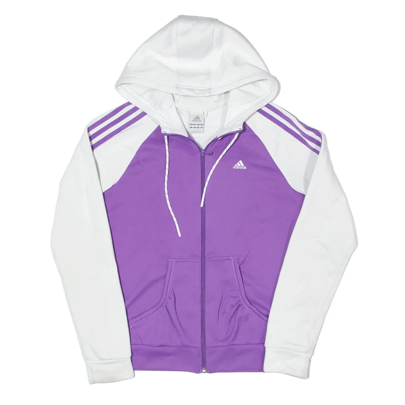 ADIDAS Track Jacket Purple Womens UK 12