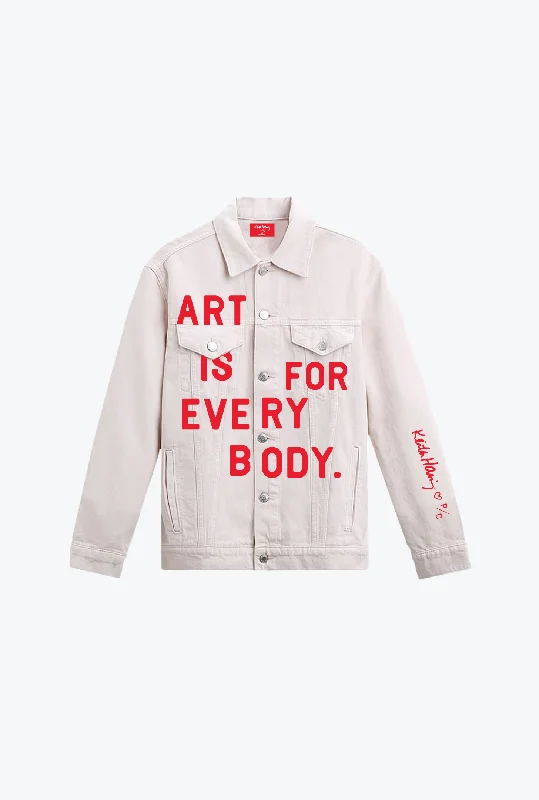 P/C x Keith Haring Denim Jacket - Ivory