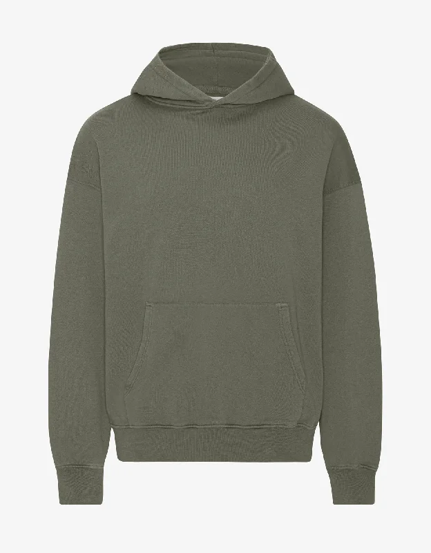 Organic Oversized Hood - Dusty Olive