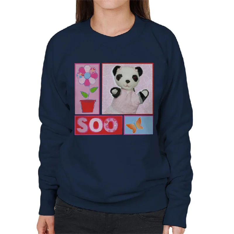 Sooty Soo Retro Floral Women's Sweatshirt