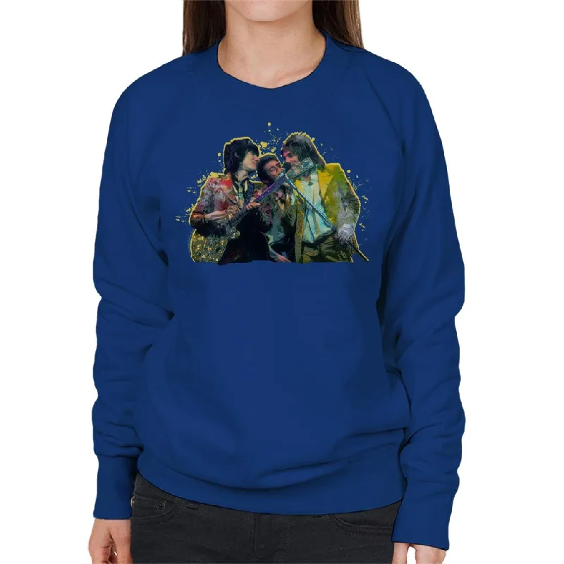 TV Times Rod Stewart With The Faces And Ronnie Wood Women's Sweatshirt