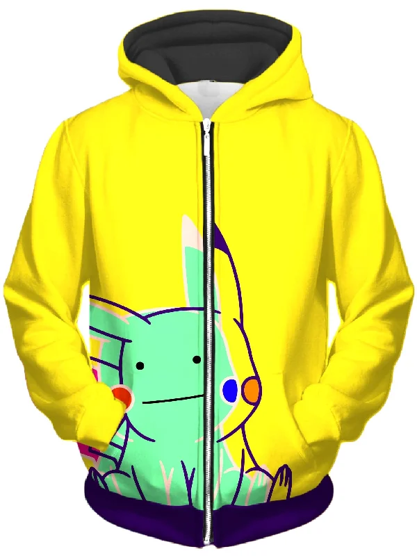 Ditto Pika Unisex Zip-Up Hoodie