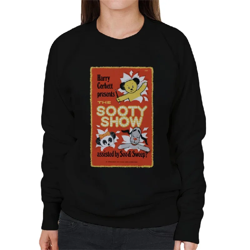 Sooty Show Retro Poster Women's Sweatshirt