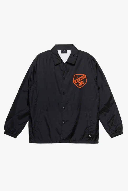 FC Cincinnati Essentials Coach Jacket - Black