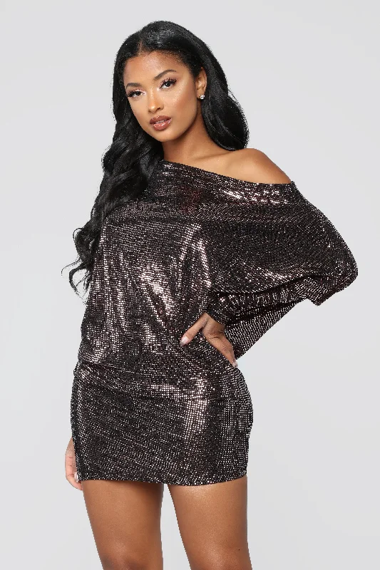 Club Vibes Dress - Copper