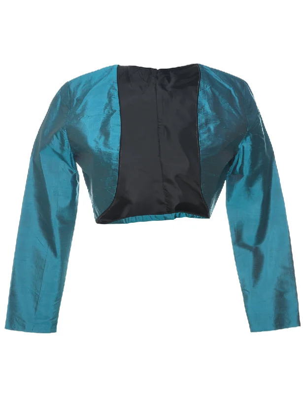 Teal Bolero Jacket - S