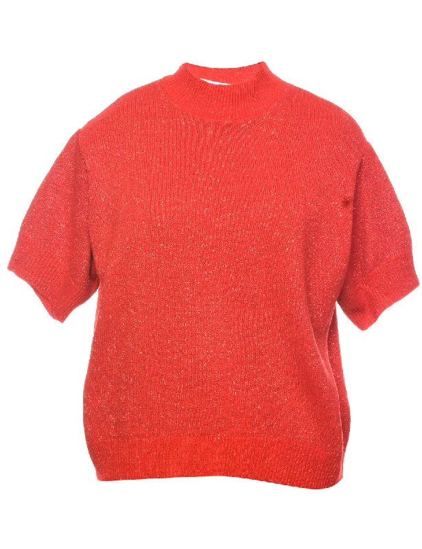 Lurex Thread Pattern Jumper - XL