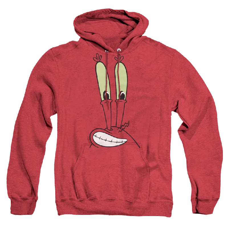 SpongeBob SquarePants Mr. Krabs Smile Face - Heather Pullover Hoodie