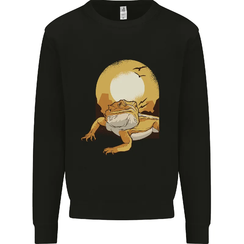 A Bearded Dragon in the Desert Sun Mens Sweatshirt Jumper