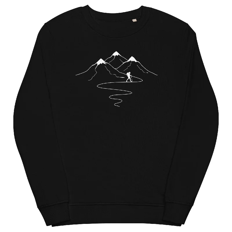 Berge Trail Kurves und Wandern - Unisex Premium Organic Sweatshirt