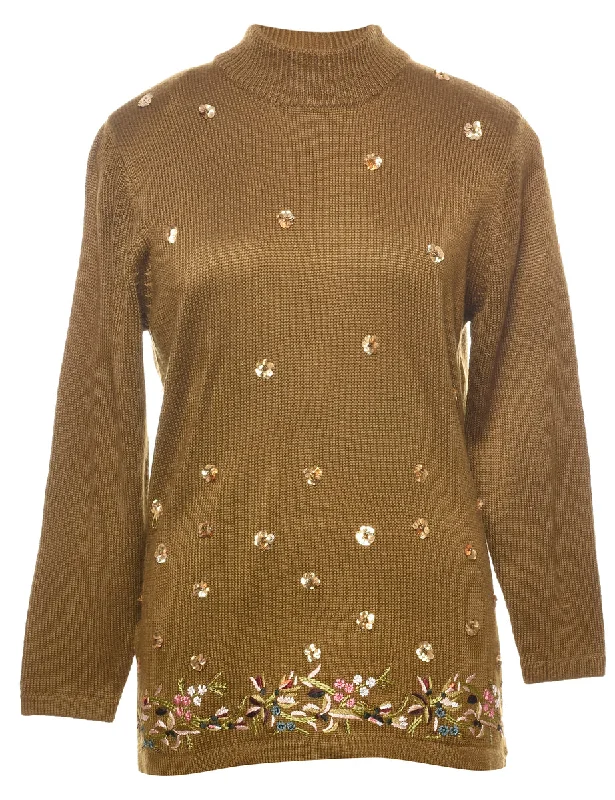 Sequined Jumper - M