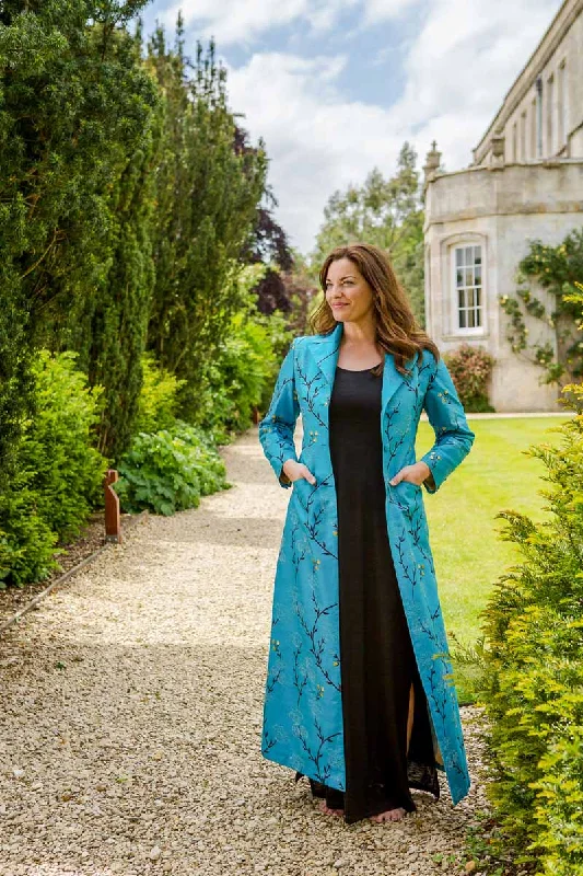 Aquila Coat in Brilliant Turquoise