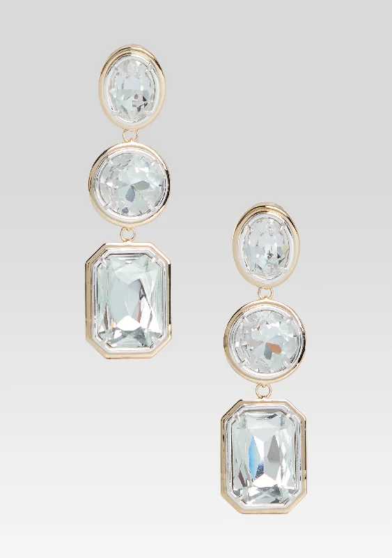 Camille Gemstone Drop Earrings