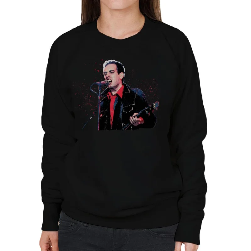 TV Times Mick Jones Of The Clash On Stage 1983 Women's Sweatshirt