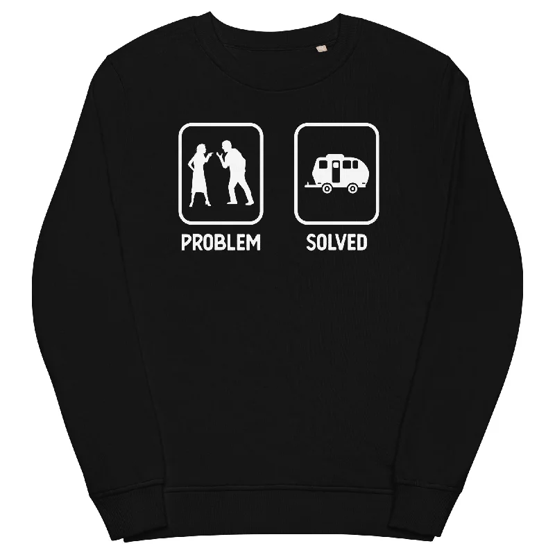 Problem Solved - Camping Caravan - Unisex Premium Organic Sweatshirt